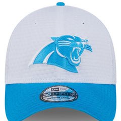Carolina Panthers New Era 2024 NFL Training Camp 39THIRTY Flex Hat White/Blue