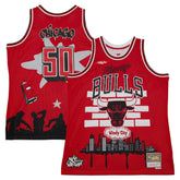Chicago Bulls x Tats Cru Hardwood Classics Fashion Jersey for sale Red | Mitchell & Ness Lifestyle