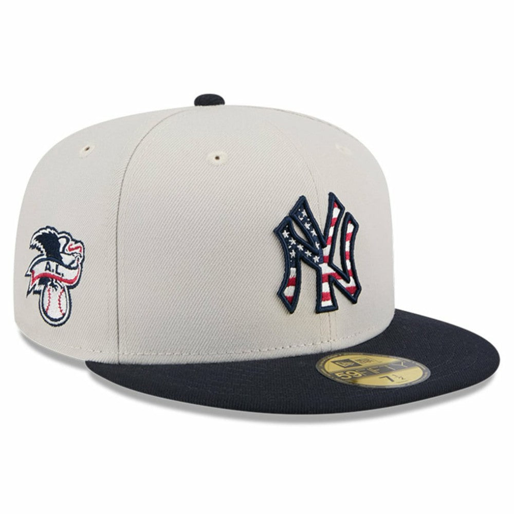New York Yankees New Era 2024 Fourth of July 59FIFTY Fitted Hat - Khaki/Black - New Era Online