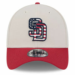 San Diego Padres New Era 2024 Fourth of July 39THIRTY Flex Hat - Khaki/Red - New Era on Sale
