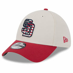 San Diego Padres New Era 2024 Fourth of July 39THIRTY Flex Hat - Khaki/Red - New Era on Sale