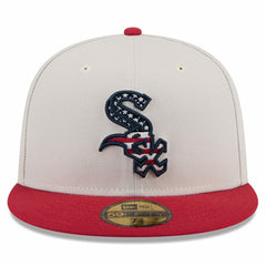 Chicago White Sox New Era 2024 Fourth of July 59FIFTY Fitted Hat - Khaki/Red - New Era on Sale