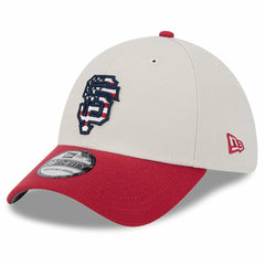 San Francisco Giants New Era 2024 Fourth of July 39THIRTY Flex Hat - Khaki/Red - New Era Lifestyle