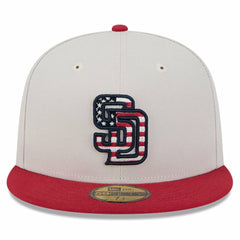 San Diego Padres New Era 2024 Fourth of July 59FIFTY Fitted Hat - Khaki/Red - New Era Discount