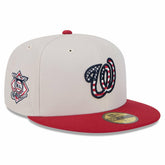 Washington Nationals New Era 2024 Fourth of July 59FIFTY Fitted Hat - Khaki/Red - New Era Lifestyle