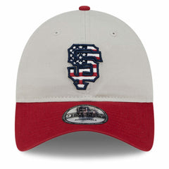 San Francisco Giants New Era 2024 Fourth of July 9TWENTY Adjustable Hat - Khaki/Red - New Era Sale