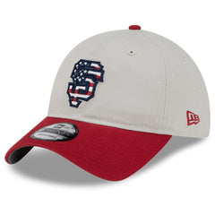 San Francisco Giants New Era 2024 Fourth of July 9TWENTY Adjustable Hat - Khaki/Red - New Era Sale