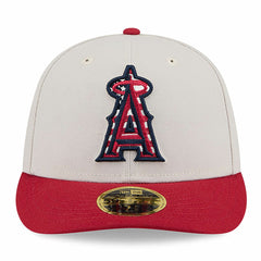 Los Angeles Angels New Era 2024 Fourth of July Low Profile 59FIFTY Fitted Hat - Khaki/Red - New Era Lifestyle
