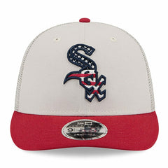 Chicago White Sox New Era 2024 Fourth of July Trucker Low Profile 9FIFTY Snapback Hat - Khaki/Red - New Era Online