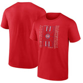 Detroit Pistons Michelob Ultra Full Court T-Shirt - Red