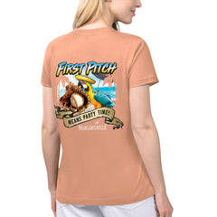 St. Louis Cardinals Margaritaville Women's Game Time V-Neck T-Shirt - Coral - MLB Discount