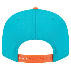 Miami Dolphins New Era Team Establish 9FIFTY Snapback Hat Aqua/Orange