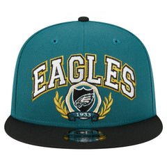 Philadelphia Eagles New Era Team Establish 9FIFTY Snapback Hat Midnight Green/Black