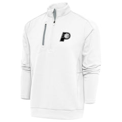 Indiana Pacers Antigua Metallic Logo Generation Quarter-Zip Top White