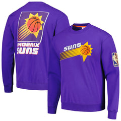 Phoenix Suns Hardwood Classics There and Back Pullover Sweatshirt Purple | Mitchell & Ness for sale