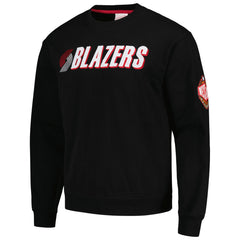 Portland Trail Blazers Hardwood Classics There and Back Pullover Sweatshirt Black | Mitchell & Ness outlet