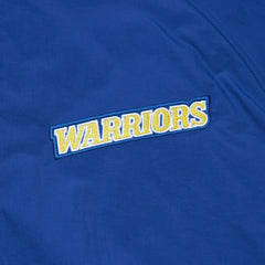 Golden State Warriors Hardwood Classics Retro Quilted Raglan Full-Zip Hoodie for sale Royal | Mitchell & Ness Lifestyle