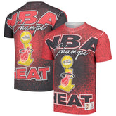 Miami Heat Hardwood Classics 2006 NBA Champions Champ City T-Shirt Red | Mitchell & Ness US
