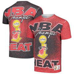Miami Heat Hardwood Classics 2006 NBA Champions Champ City T-Shirt Red | Mitchell & Ness US