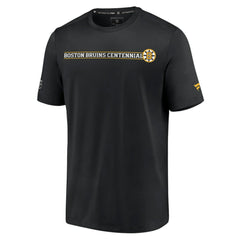 Boston Bruins Fanatics Authentic Pro Centennial Banner T-Shirt - Black - NHL 200831146