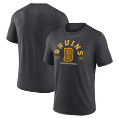 Boston Bruins Fanatics Centennial The Early Years Tri-Blend T-Shirt - Heather Charcoal - NHL 200831151