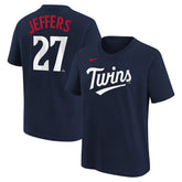 Ryan Jeffers Minnesota Twins Nike Youth Name & Number T-Shirt - Navy - Nike Discount