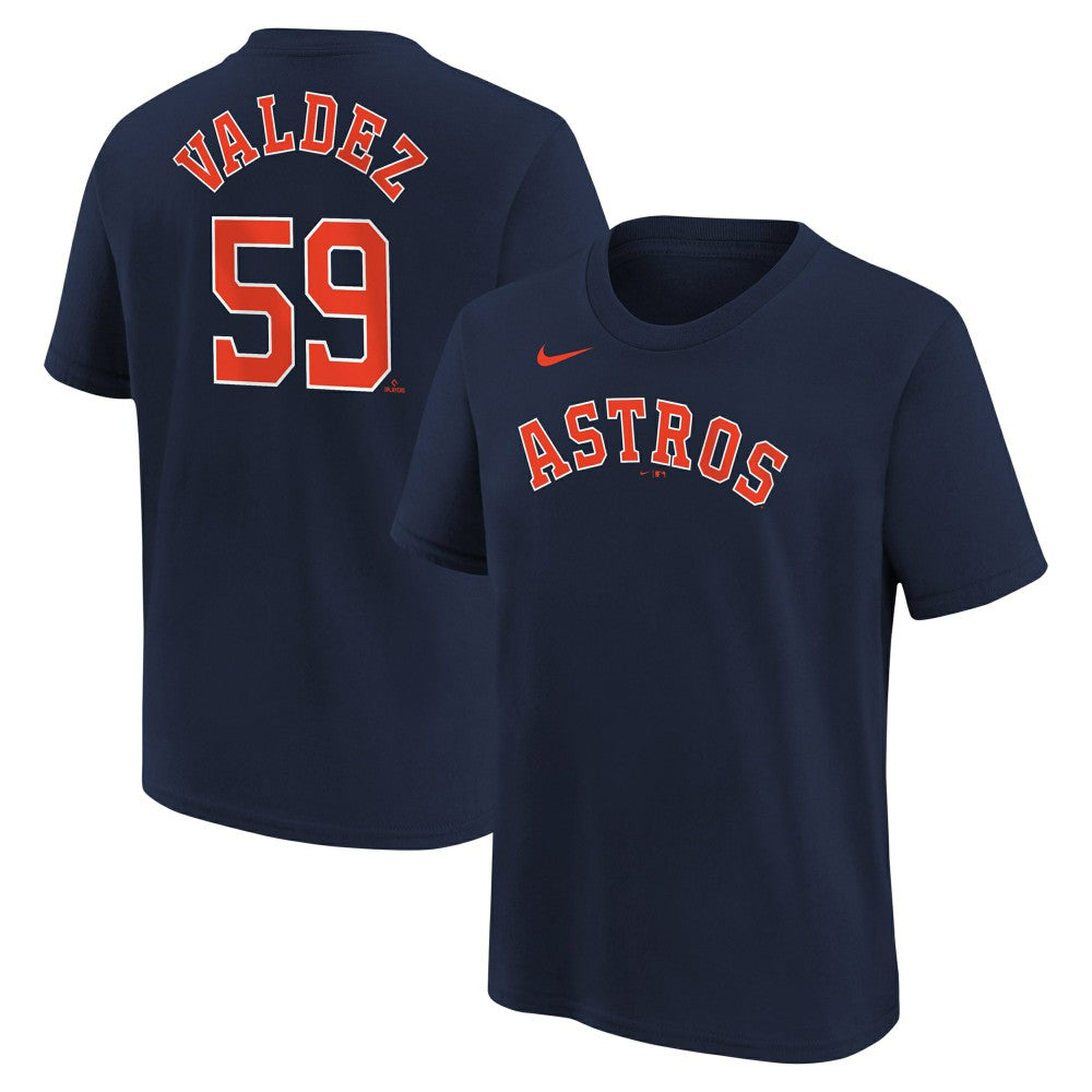 Framber Valdez Houston Astros Nike Youth Name & Number T-Shirt - Navy - Nike on Sale