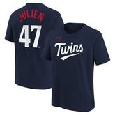 Edouard Julien Minnesota Twins Nike Youth Name & Number T-Shirt - Navy - Nike Lifestyle