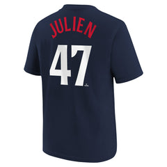 Edouard Julien Minnesota Twins Nike Youth Name & Number T-Shirt - Navy - Nike Lifestyle