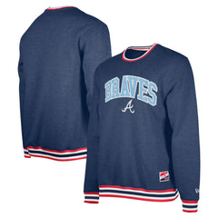 Atlanta Braves New Era Pullover Sweatshirt - Navy - New Era Online