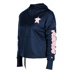 Houston Astros New Era Women's Half-Zip Hoodie - Navy - New Era Sale