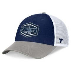 Fanatics Dallas Cowboys Bench Trucker Adjustable Hat Navy/Gray