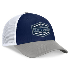 Fanatics Dallas Cowboys Bench Trucker Adjustable Hat Navy/Gray