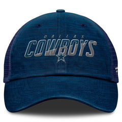 Fanatics Dallas Cowboys Fundamentals Challenge Trucker Adjustable Hat Navy