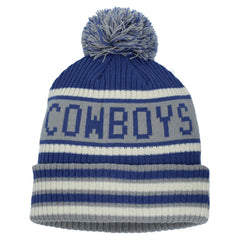Fanatics Dallas Cowboys Heritage Blindside Cuffed Knit Hat with Pom Navy
