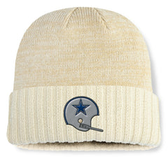 Fanatics Dallas Cowboys Heritage Block Cuffed Knit Hat Cream