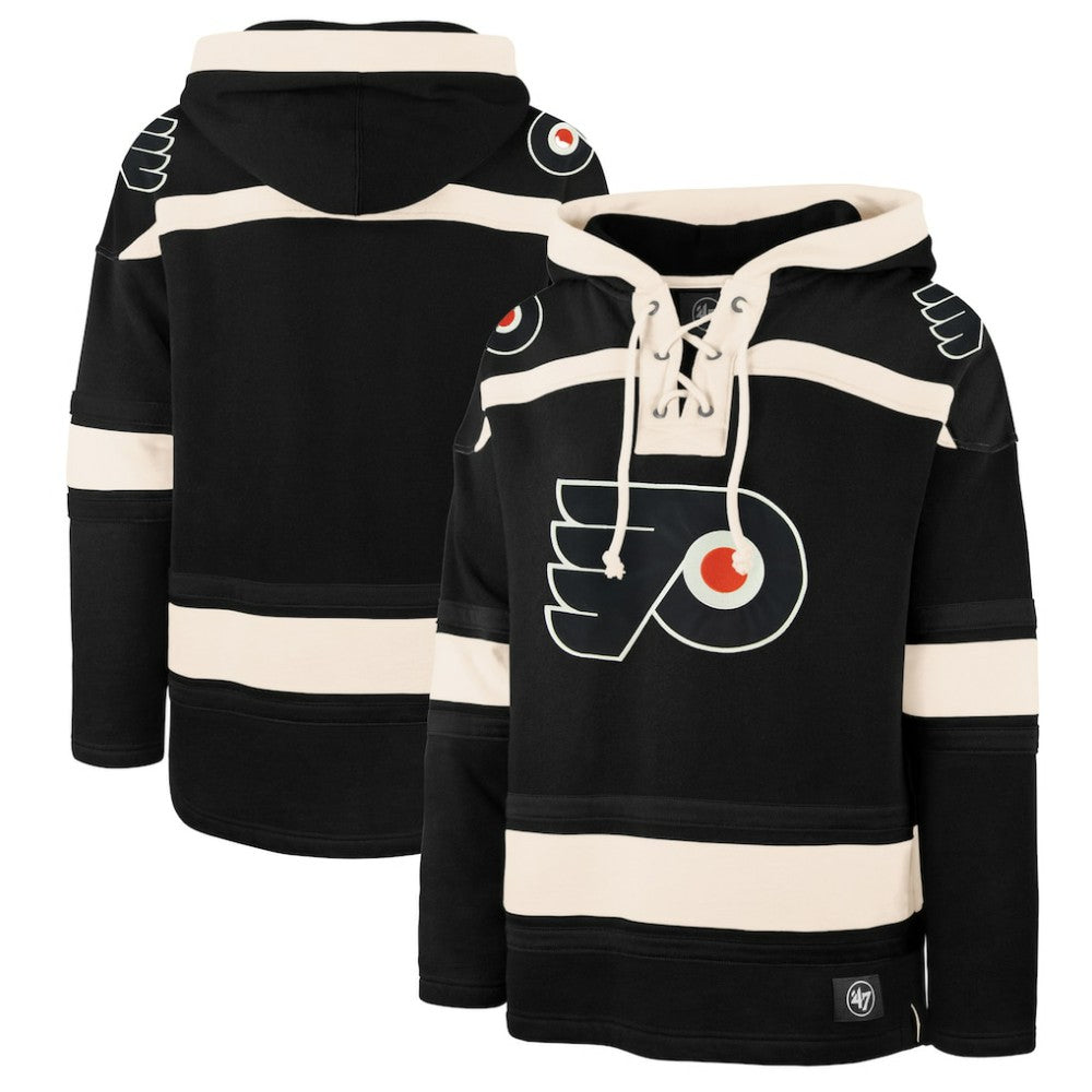 Philadelphia Flyers '47 Superior Lacer Hoodie - Black - NHL 200852255