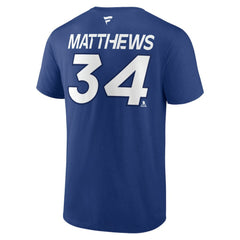 Auston Matthews Toronto Maple Leafs Fanatics Authentic Pro Prime Name & Number T-Shirt - Blue - NHL 200852468
