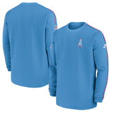 Nike Tennessee Titans Alternate Logo Coach Long Sleeve Top Light Blue