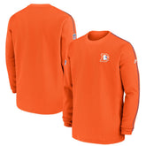 Nike Denver Broncos Alternate Logo Coach Long Sleeve Top Orange