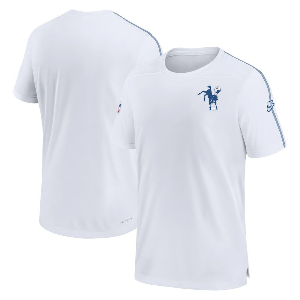 Nike Indianapolis Colts Sideline Alternate Logo Coach Performance Top White