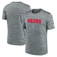 Nike Tennessee Titans Sideline Velocity Throwback Logo Dri-FIT T-Shirt Gray