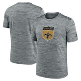 Nike New Orleans Saints Sideline Velocity Throwback Logo Dri-FIT T-Shirt Gray