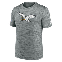 Nike Philadelphia Eagles Sideline Velocity Throwback Logo Dri-FIT T-Shirt Gray