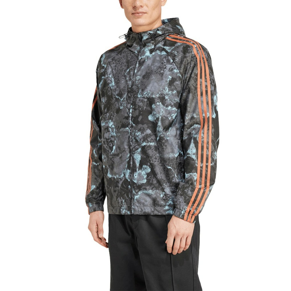 Bayern Munich Raglan Hoodie Windbreaker Full-Zip Jacket Camo - Adidas outlet
