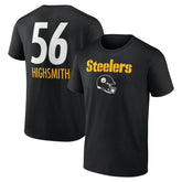Alex Highsmith Pittsburgh Steelers Team Wordmark Player Name & Number T-Shirt Black