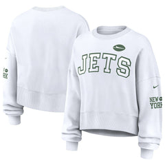 Nike New York Jets Women's Oversized Pullover Sweatshirt White