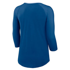 Nike Indianapolis Colts Women's 3/4 Sleeve Raglan Fashion Top Royal