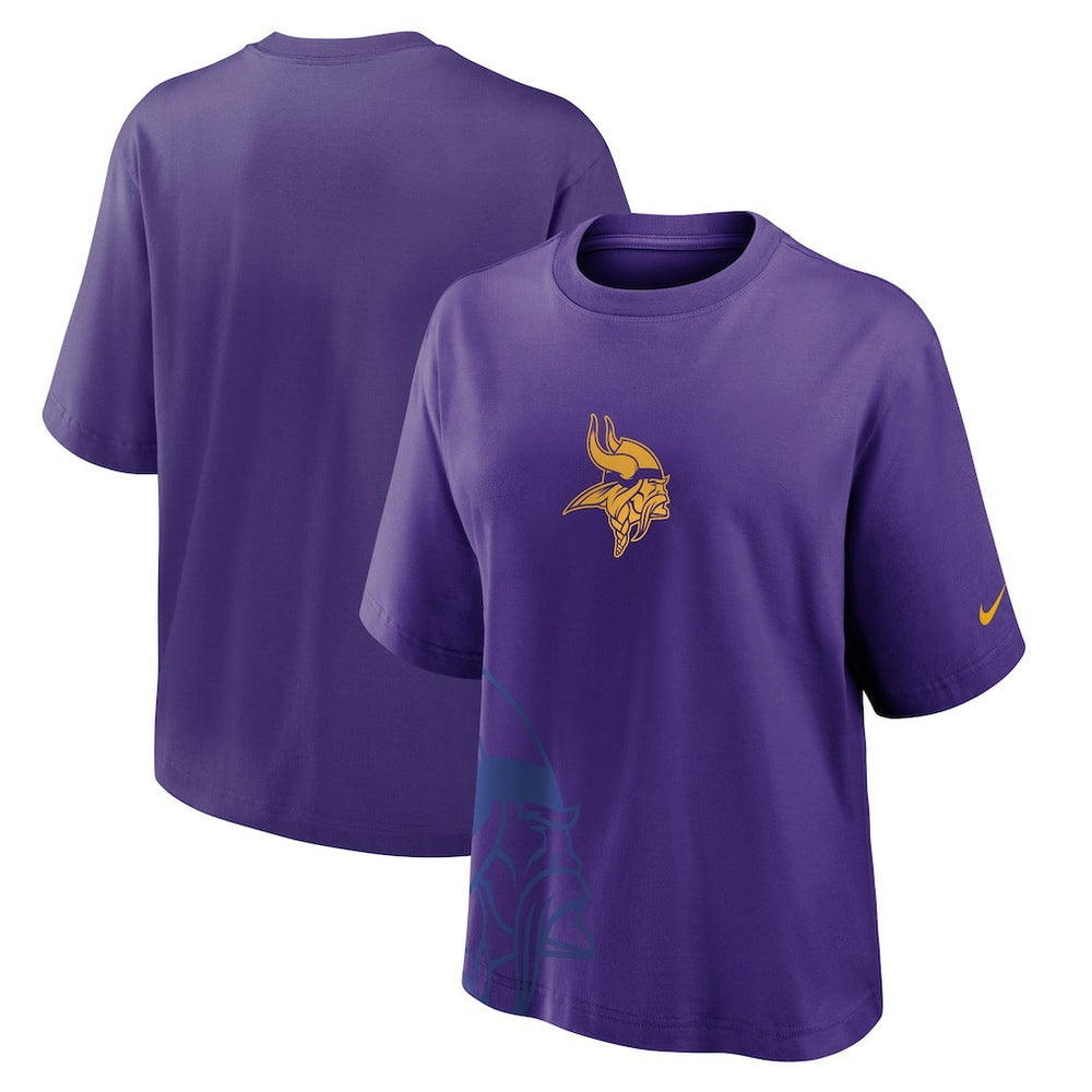 Nike Minnesota Vikings Women's Boxy T-Shirt Purple