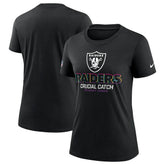 Nike Las Vegas Raiders Women's 2024 NFL Crucial Catch Tri-Blend T-Shirt Black